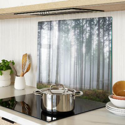 Glass chopping board Misty forest