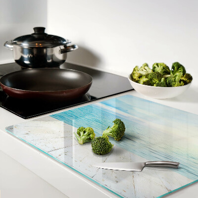 Glass kitchen board The sea and the wooden jetty