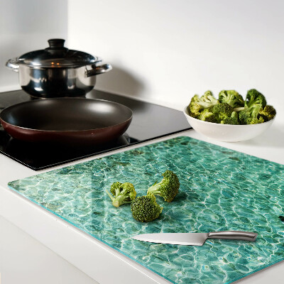 Glass chopping board Pool Water Pattern