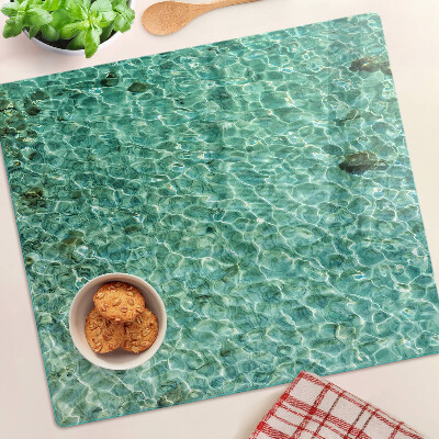 Glass chopping board Pool Water Pattern