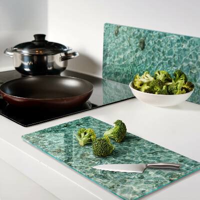 Glass chopping board Pool Water Pattern