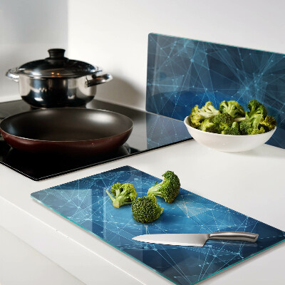 Glass kitchen board Abstract geometric pattern