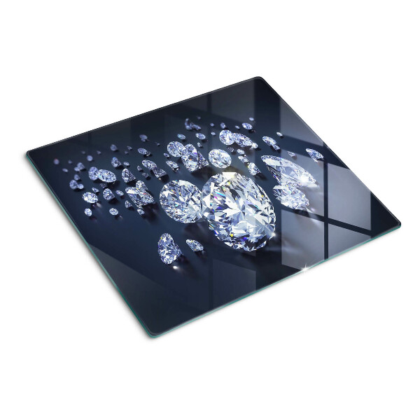 Glass kitchen board Crystals and diamonds