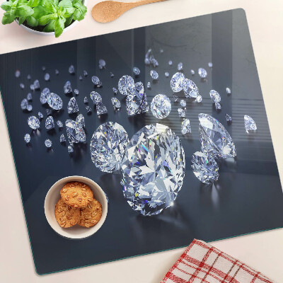 Glass kitchen board Crystals and diamonds