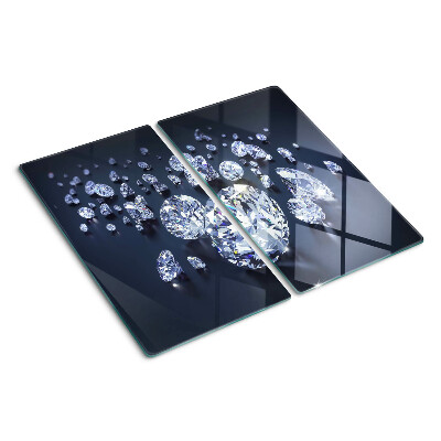 Glass kitchen board Crystals and diamonds