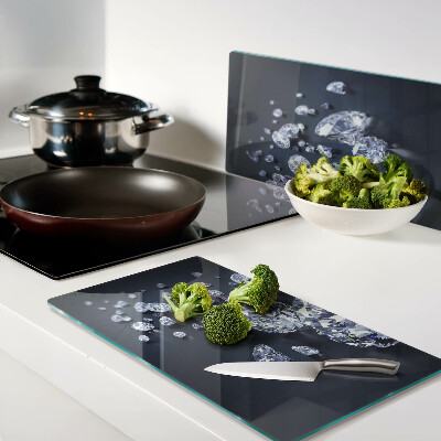Glass kitchen board Crystals and diamonds