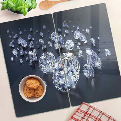 Glass kitchen board Crystals and diamonds