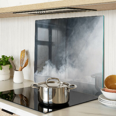 Glass kitchen board Fog and windows