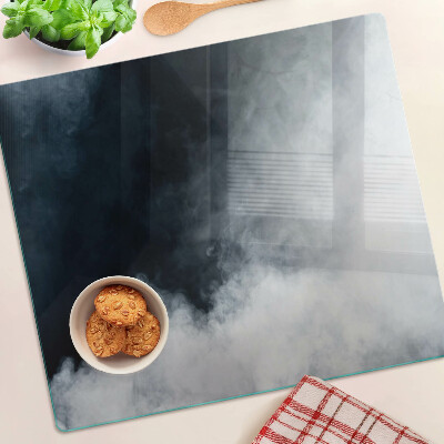 Glass kitchen board Fog and windows
