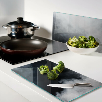 Glass kitchen board Fog and windows