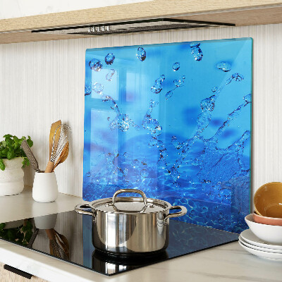 Glass kitchen board Water and air bubbles
