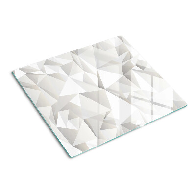 Glass chopping board Geometric shapes motif