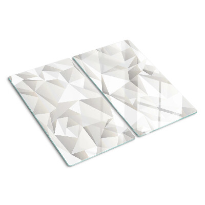 Glass chopping board Geometric shapes motif