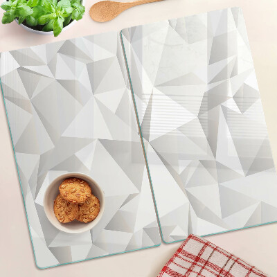 Glass chopping board Geometric shapes motif