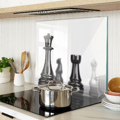 Glass chopping board Chess, King and Rook