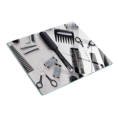 Glass kitchen board Hairdressing accessories