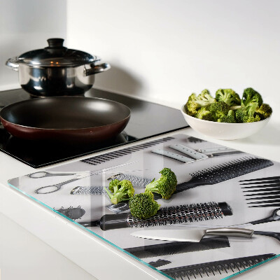 Glass kitchen board Hairdressing accessories