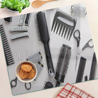 Glass kitchen board Hairdressing accessories