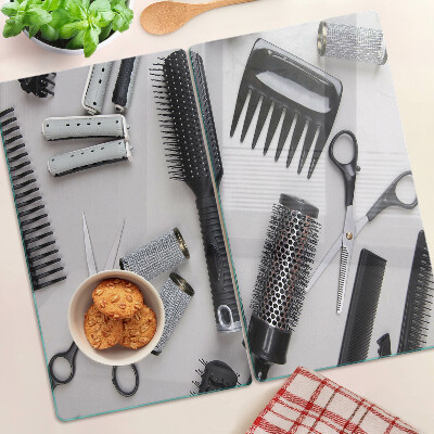 Glass kitchen board Hairdressing accessories