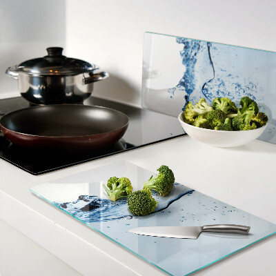 Glass kitchen board Water theme
