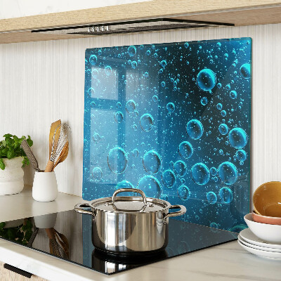 Glass chopping board Bubbles in the water