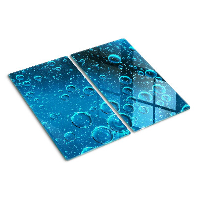 Glass chopping board Bubbles in the water