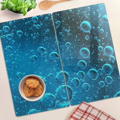 Glass chopping board Bubbles in the water