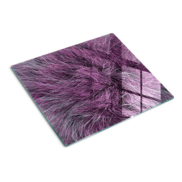 Glass kitchen board Purple fur