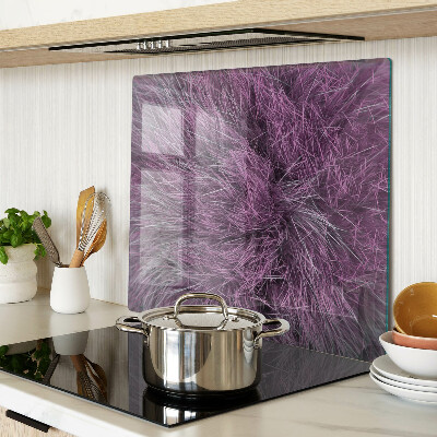 Glass kitchen board Purple fur