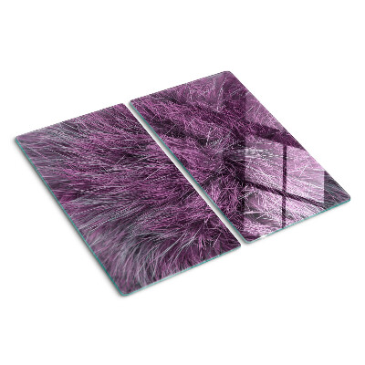 Glass kitchen board Purple fur