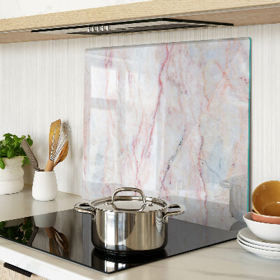 Glass chopping board Marble pattern in shades of pink