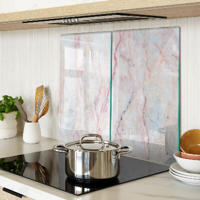 Glass chopping board Marble pattern in shades of pink