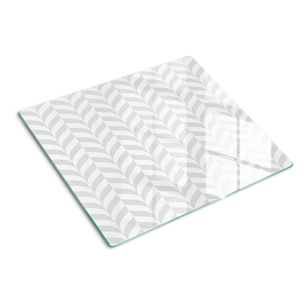 Glass chopping board Leaves in wavy patterns