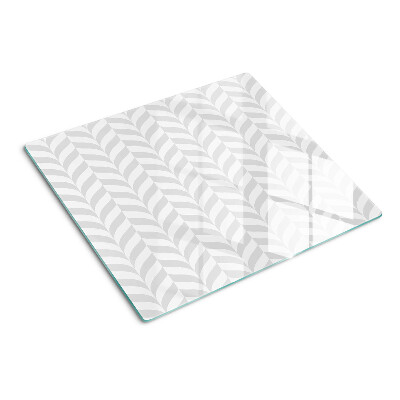 Glass chopping board Leaves in wavy patterns
