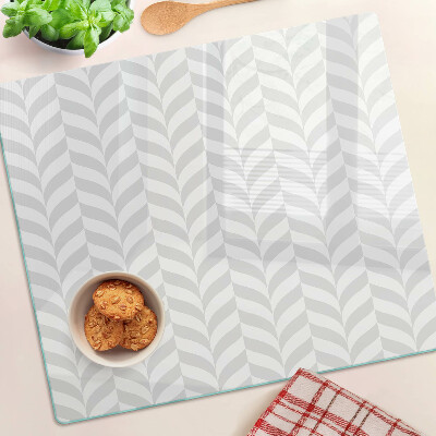 Glass chopping board Leaves in wavy patterns