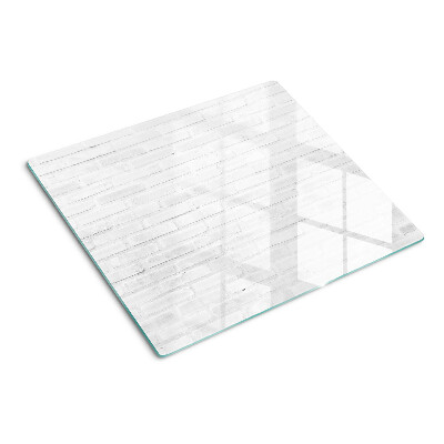 Glass chopping board Brick wall in minimalist style