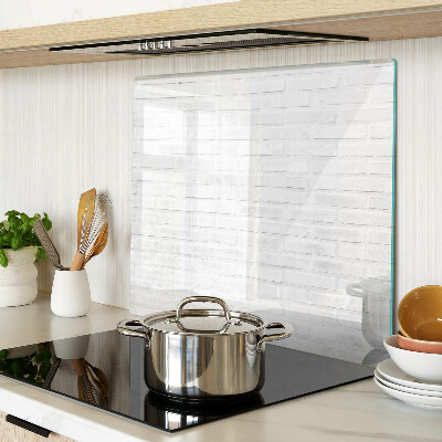 Glass chopping board Brick wall in minimalist style