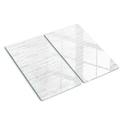 Glass chopping board Brick wall in minimalist style