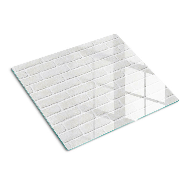 Glass kitchen board Brick wall