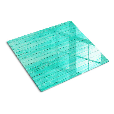 Glass chopping board Turquoise floorboards