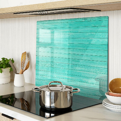 Glass chopping board Turquoise floorboards