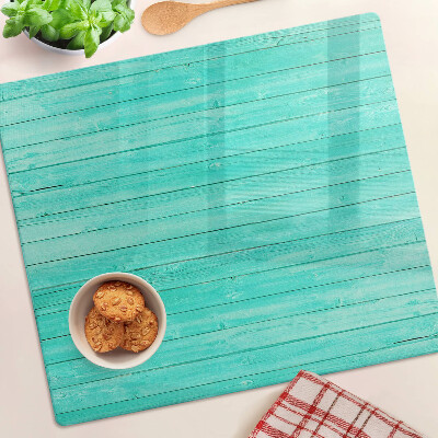 Glass chopping board Turquoise floorboards