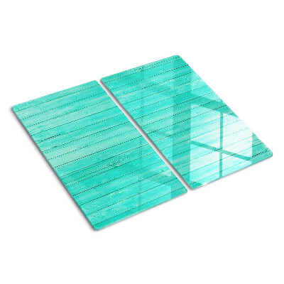 Glass chopping board Turquoise floorboards