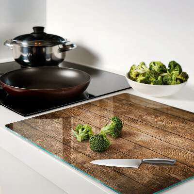 Glass kitchen board Wooden board with window
