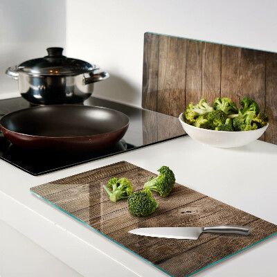 Glass kitchen board Wooden board with window