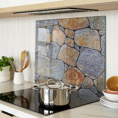Glass kitchen board Stone pattern with texture