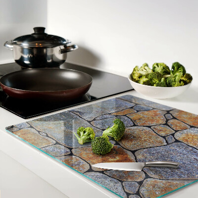 Glass kitchen board Stone pattern with texture