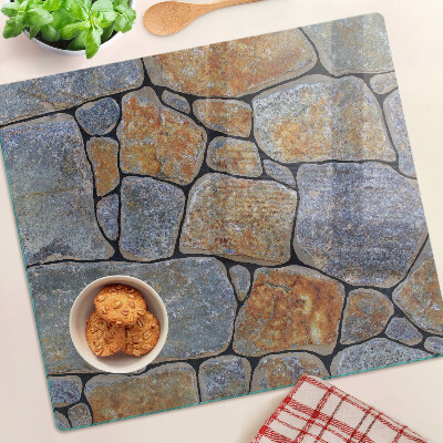 Glass kitchen board Stone pattern with texture