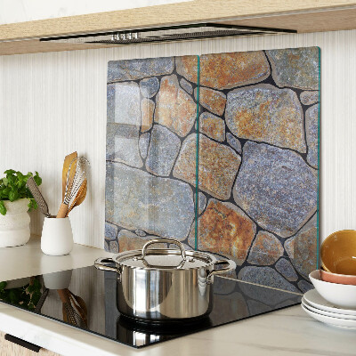Glass kitchen board Stone pattern with texture