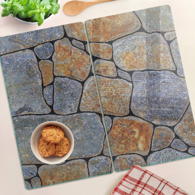 Glass kitchen board Stone pattern with texture